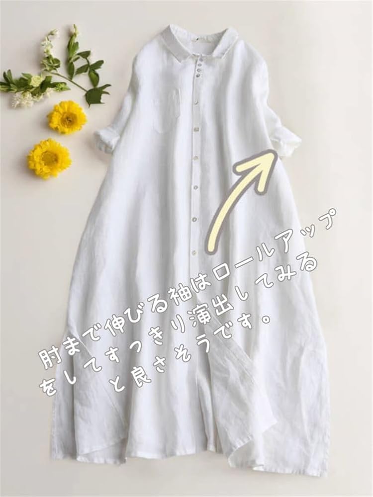 【新品タグ付】YLEVEイレーヴ　リネン 麻　ワンピース　バーガンディ　ゆったり 新品タグ付】YLEVEイレーヴ リネン 麻 ワンピース バーガンディ